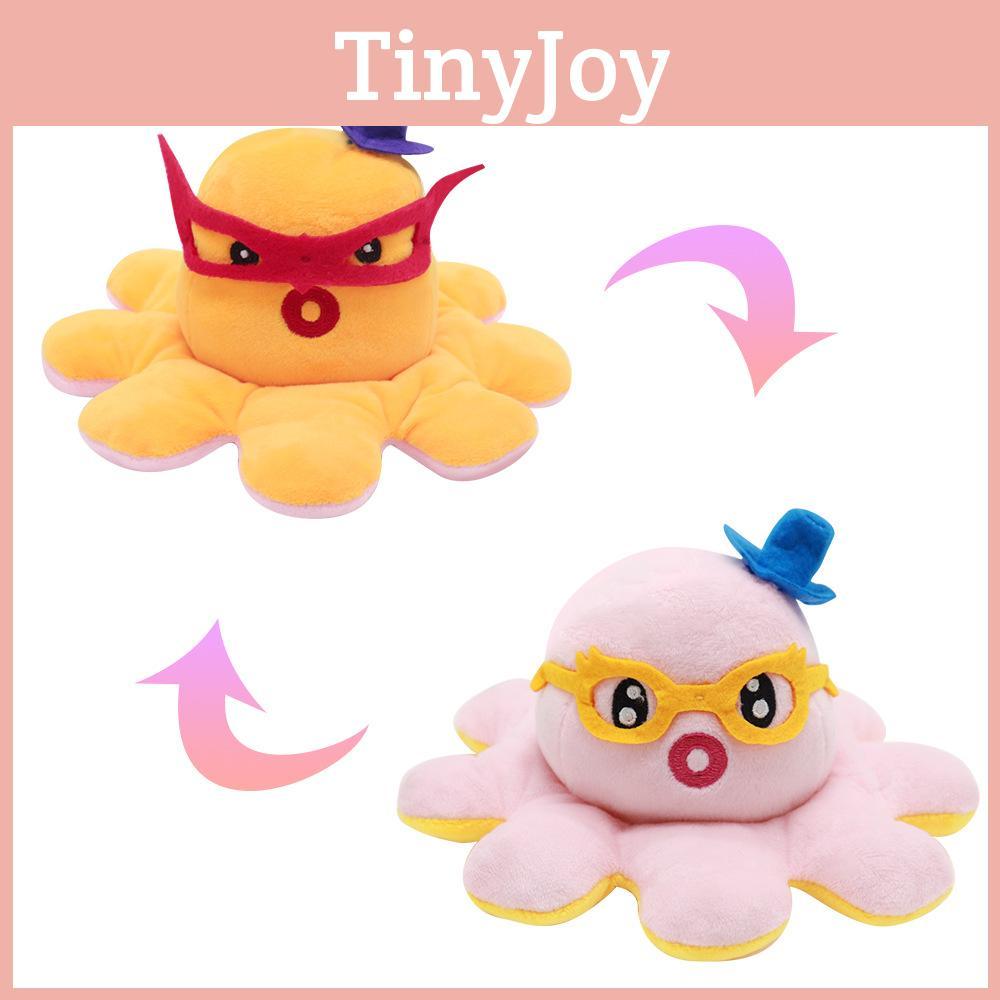 Reversible Octopus Plushie Toy Animal Stuffed Doll Birthday Gift For Kids