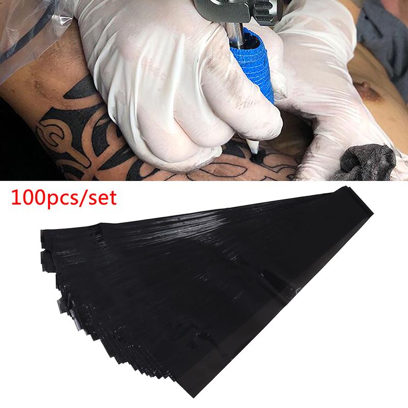 

100Pcs Black Disposable Tattoo Machine Clip Cord Hook Sleeve Bags Hygiene Cover