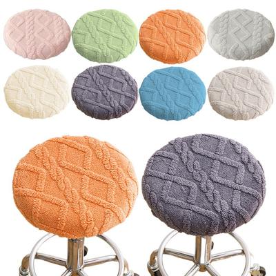 Stretchable Bar Round Stool Cover Thickened Seat Chair Slipcover New Stool Cushion Cover