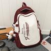 School Bag Men's College Students Contrast Colors Middle School Students High Quality Fashion Girls Junior High School Students