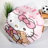 Pink Kitty Adventure Umbrella 8-Frame for Travel, Camping, Casual Lightweight Portable Umbrella, Essential for Every Family Holidays Gift