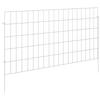 Garden Fence with Posts 12 pcs 95 x 50 cm Mesh Galvanized Steel