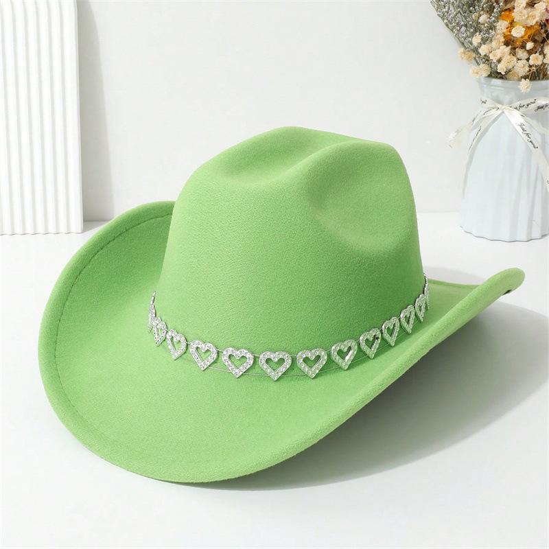 Bridal love jazz top hat European and American style knight hat high quality woolen straw hat men's and women's photo travel hat