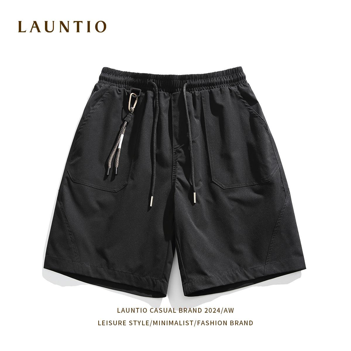 Прямые капри мужские летние спортивные свободные повседневные шорты с эластичной резинкой — фото 4