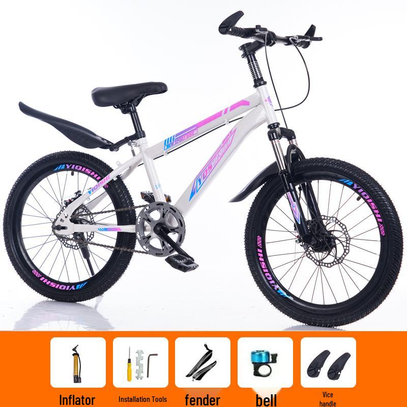 Children's Mountain Bike: Variable Speed, Disc Brake, Ages 6-12, Suitable for Boys, Girls, and Teens