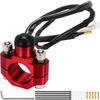 MKBKLLJY CNC Universal Motorcycle Engine Switch Button 22mm Mounting Backplate with Bullet Wire Cable and Hex Wrench for Dirt Pit Bike Scooters