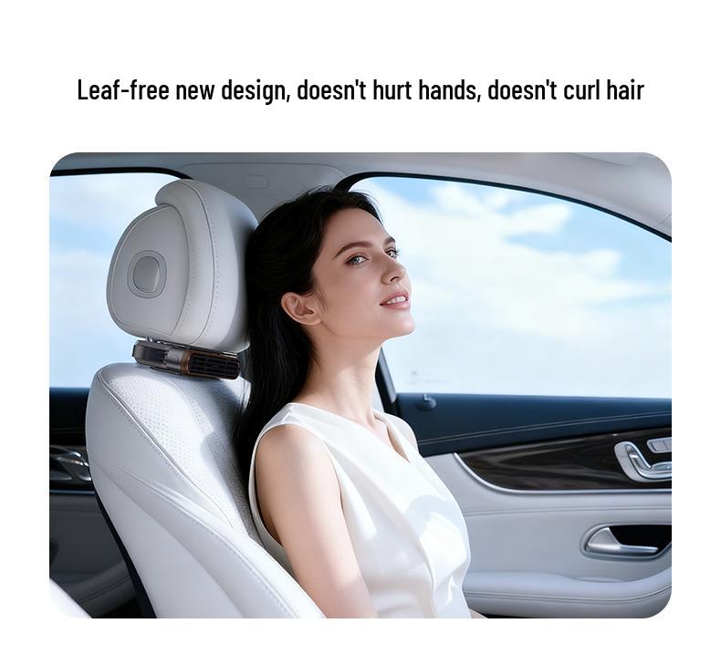 Car Seat Dual-Turbine USB Fan - Low-Noise New Car Aroma Gift