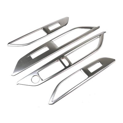 4pcs Stainless Steel Car Window Lift Switch Control Panel Frame Cover Trim for Peugeot 3008 GT 5008 GT 2017 2018 Car Accessories