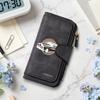 Vintage Car Printed Long Wallet Classic Design Multi Slot Portable Purse for Daily Use