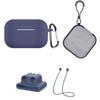 5 In 1 Lanyard Carabiner Shockproof Case Storage Box for Set Replacement for 3 Earphone Cover Kit