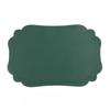 Manteles Individuales de PVC Resistentes al Calor con Bordes Decorativos Festoneados Estilo Nórdico para Decoración Festiva, Fiestas, Comidas Diarias