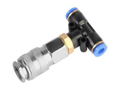 Pneumatisches T-Stück-Reduzierstück 12 mm / 6 mm / 6 mm, 10 atm