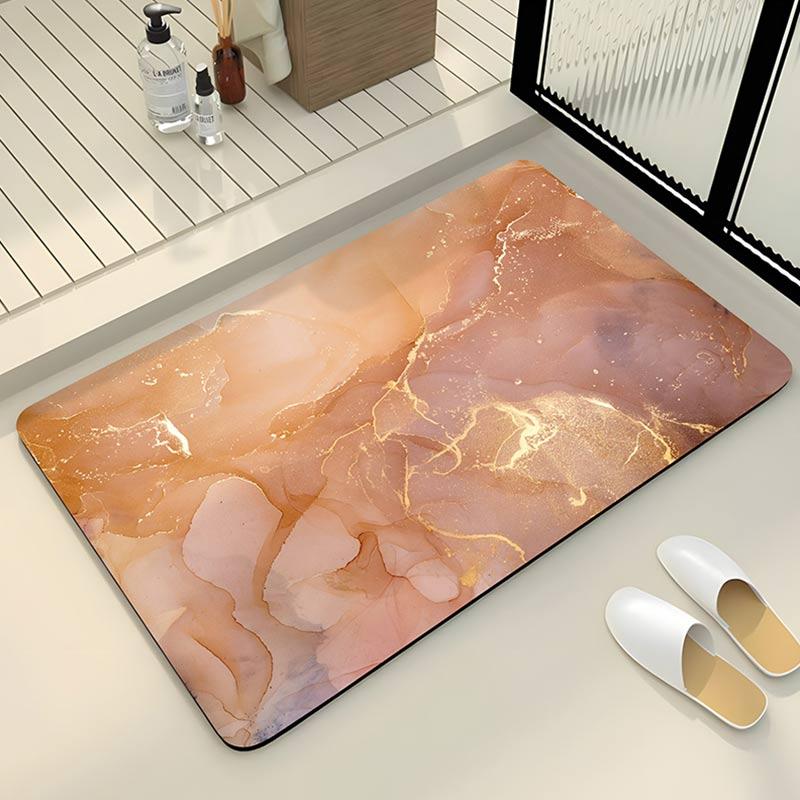 Luxury Diotomite Stone Bath Mat Anti Slip Shower Bathroom Carpet Absorbent Floor Foot Mats Quick Dry Toilet Rug Doormat Washable