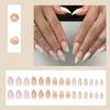 ZOONA 24 Reusable Artificial Fake Nail Set| Lightweight & Long Lasting| Easy To Use| Quick Fix For Festivals & Special Occasions
