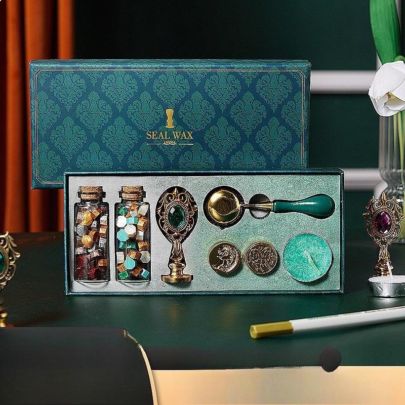 Vintage Wax Seal Stamp Wholesale Kit Envelope Sealing Wax Wax Beads Gift Stamp Wax Bead Set