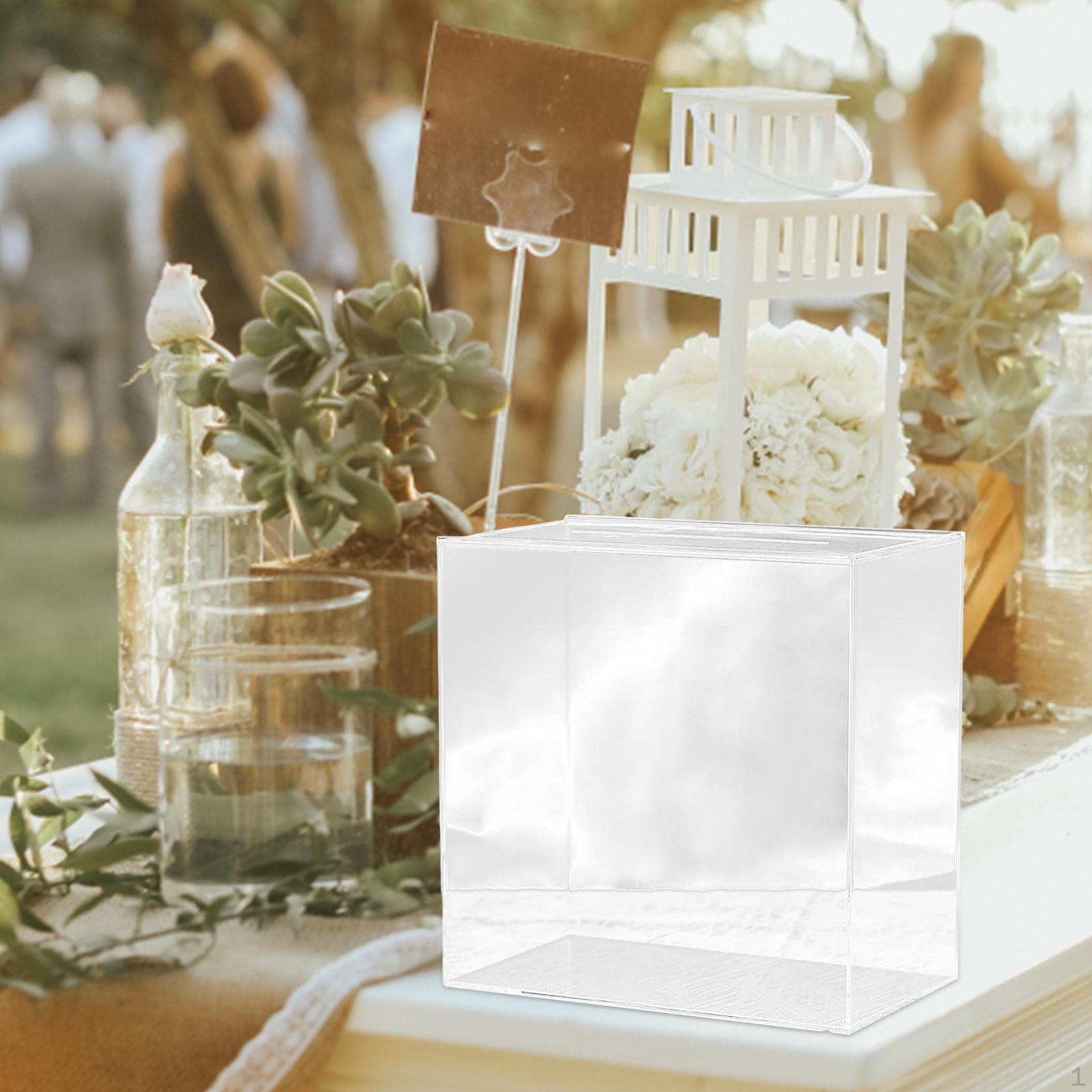 

Коробка, держатель подарочной коробки, элегантный центральный денежный конверт для юбилейной церемонии Clear