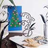 Invisible Clip Slot Holder Desk Memo Holder Acrylic Flower Vase Photo Display