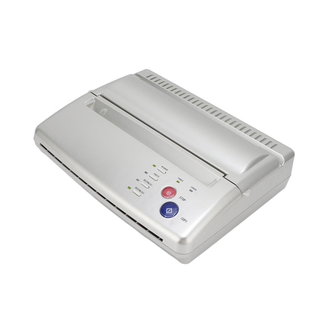 Tattoo-Schablonen-Transfermaschine, Thermo-Tattoo-Muster-Kopierdrucker für Tätowierer, Silber, 100‑