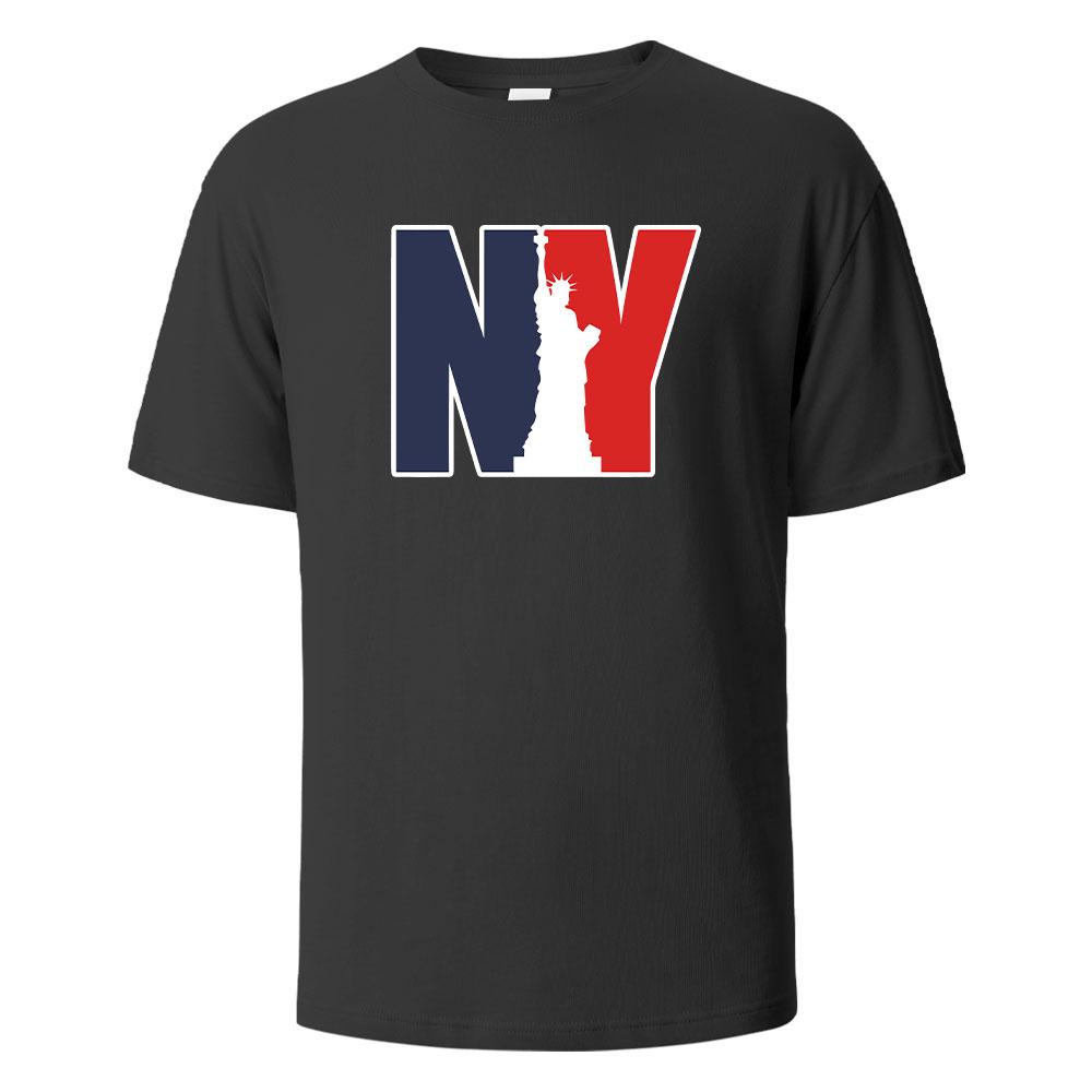 NewYork Print TShirt Summer Tees For Men Women 100 Cotton Oneck Oversize Casual Short sleeved Tops