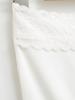 Pure Desire Lace Patchwork Strapless Camisole - Elegant Slim-Fit Summer Top for Women