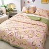 Print Spring Summer Quilt Queen Mechanical Wash Comfortable Comforter Single Double Blanket Quilts for Children Adults