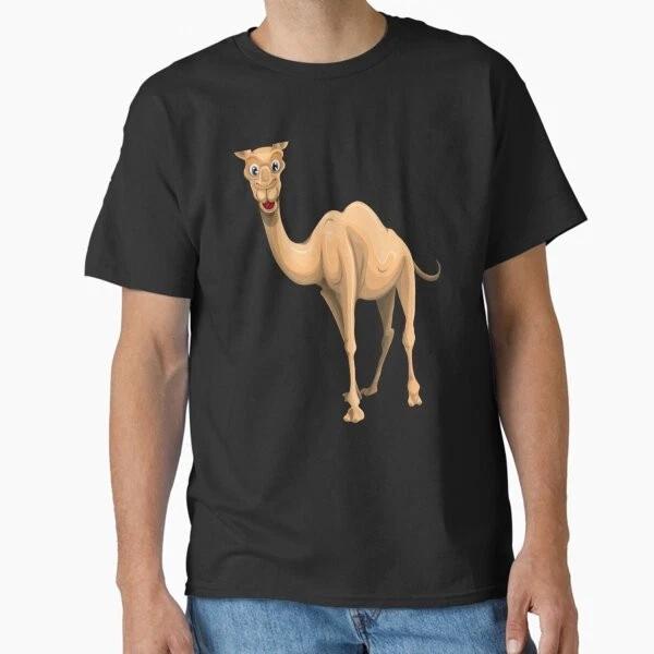 Animated Camel Illustration Classic Tshirt Made In Usaaus Tshirt S2xl S