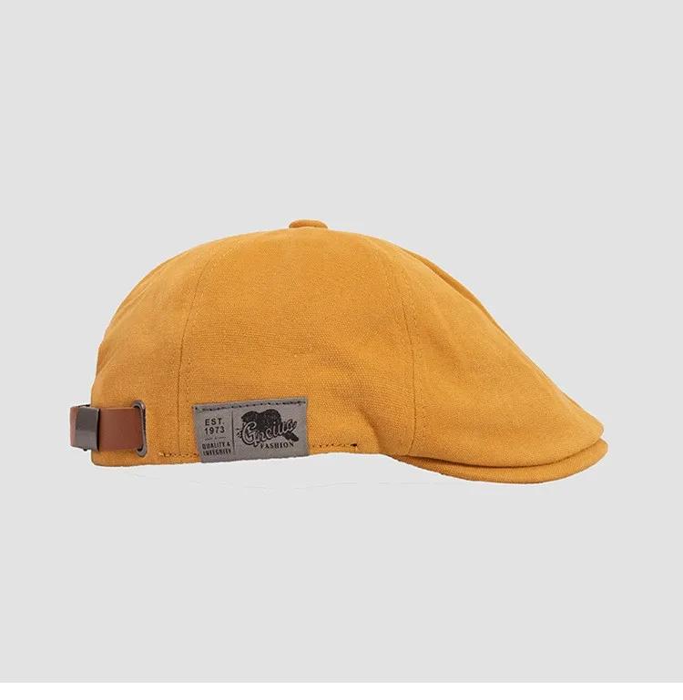 Beretă retro clasică pentru bărbați și femei, tendință stradală japoneză, purtând pălării cu cioc de rață, versatilă pentru vară și toamnă