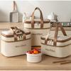 Oxford Cloth Lunch Bag With Insulation For Travel And Work Use