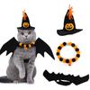 New Halloween Cat Collars Kawaii Elastic Dog Necklace Pumpkin Cute Halloween Decoration