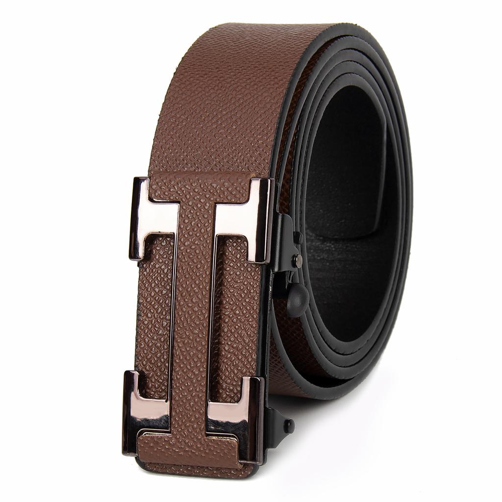 Famous Style Male Brand Belt Men  Men's Business Belts Durable Dark Colored Gift Item