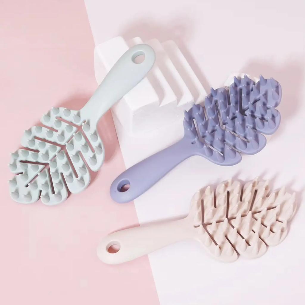 1pc Scalp Massage Shampoo Brush, Handle Hair Care Brush, Hair Growth and Exfoliating Hair brush,Special for Real Hair Wigs