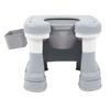 Portable Commode Chair Bedside Potty Shower Chair Non Slip Bedside Toilet for Bathing and Squat Toilet