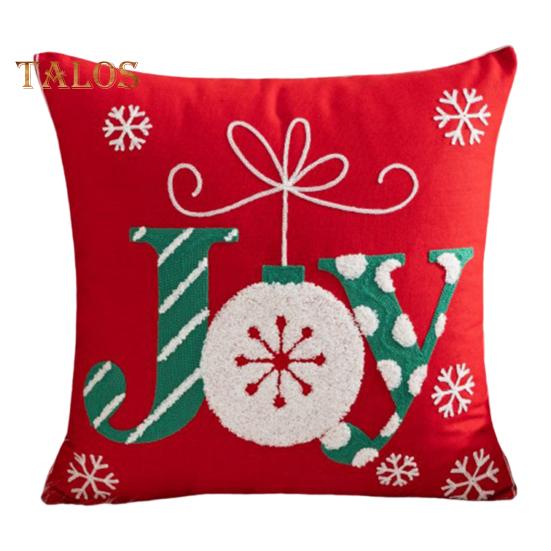 

Наволочка для подушки с рождественским принтом, цветная, с рисунком из мультфильмов, квадратная, для спальни, гостиной, дивана, наволочка для подушки