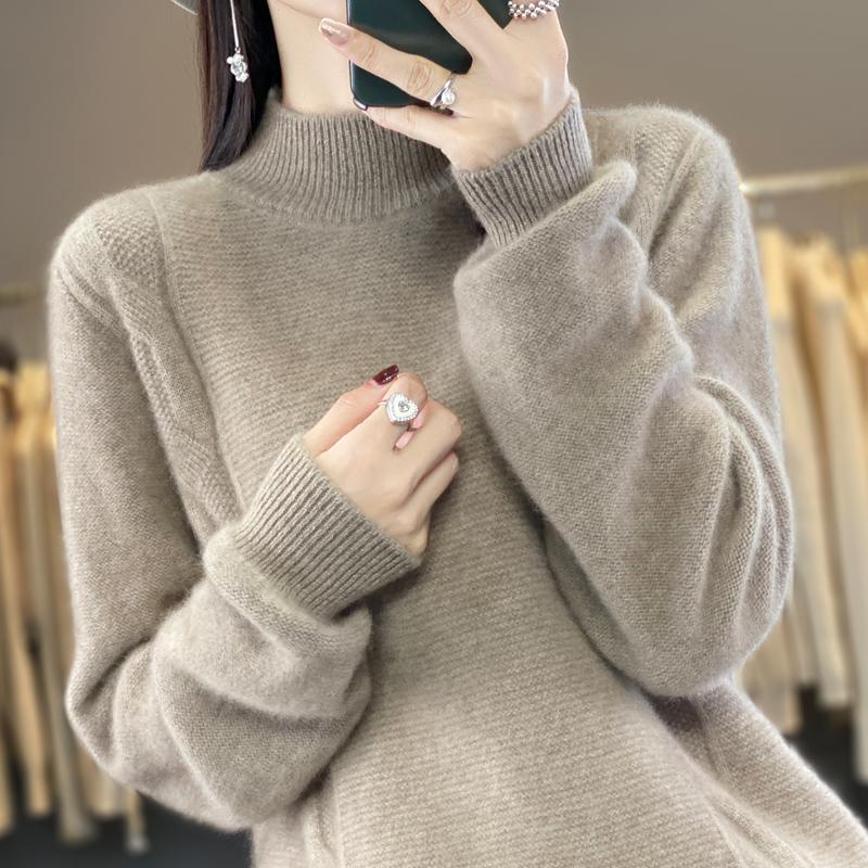 Cheap Women's cashmere sweater Qinghe cashmere 30% cashmere 70% wool ...