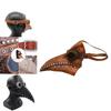 Pestdoktor Vogelmaske mit langem Schnabel für einen authentischen Halloween-Cosplay-Look