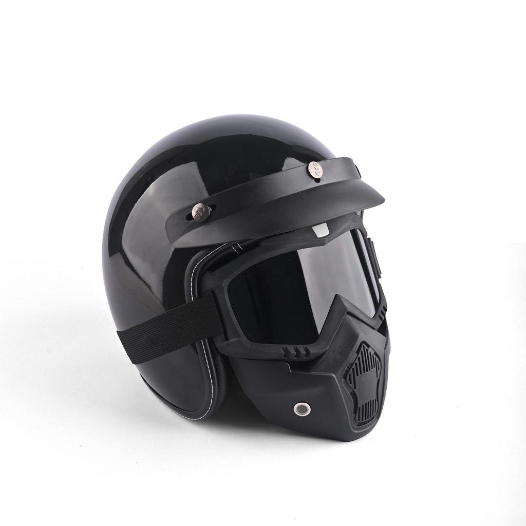 3C Certified Retro 3/4 Safety Helmet for Motorcycles & Electric Scooters – Unisex, All-Season