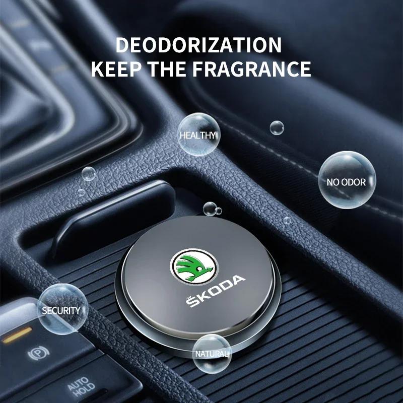 HLLQ9 2Pc Car Interior Freshener Aromatherapy Perfume Decor for Skoda Octavia Rapid Kodiaq Karoq Superb Fabia Kamiq VisionS Car Solar