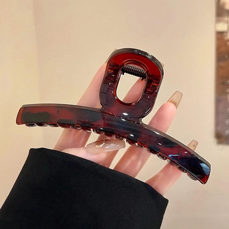 

Luxurious Chocolate Shark Clip: Large, Single-Word Hair Accessory for Thick Hair, 2025 New Style.