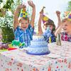 Rectangle Tablecloth Happy Birthday Star Print Disposable Table Cloth Kids Birthday Party Baby Shower Wedding Home Decor 137 X 274cm