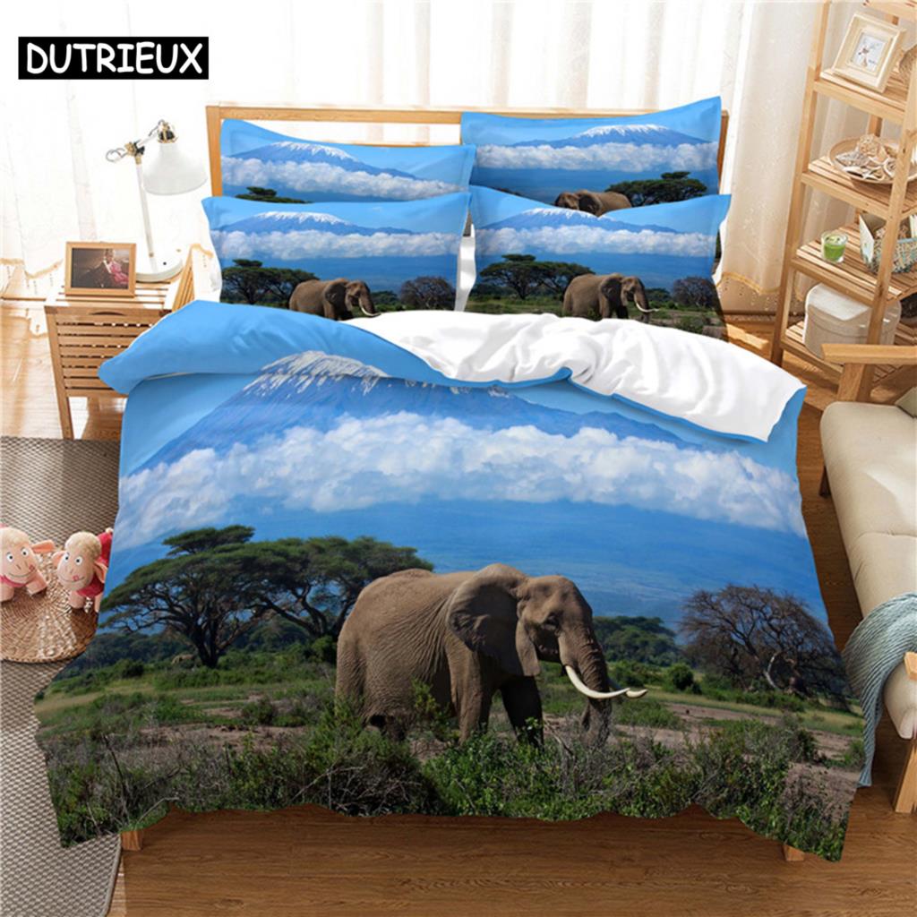 3D Bed set Beautiful Beach Bedding Bed Sets Modern Quilt Cover+pillowcases Winter California King Bedding Sets Jogo De Cama Bed