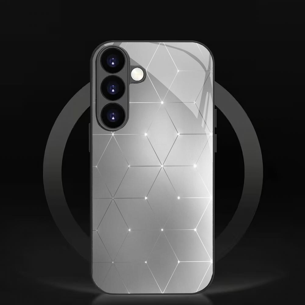 Gradient pattern tempered glass phone case suitable for Samsung GalaxyS26 S25 S24 S23 S22 S20FE/Ultra/Plus5Ganti drop back cover