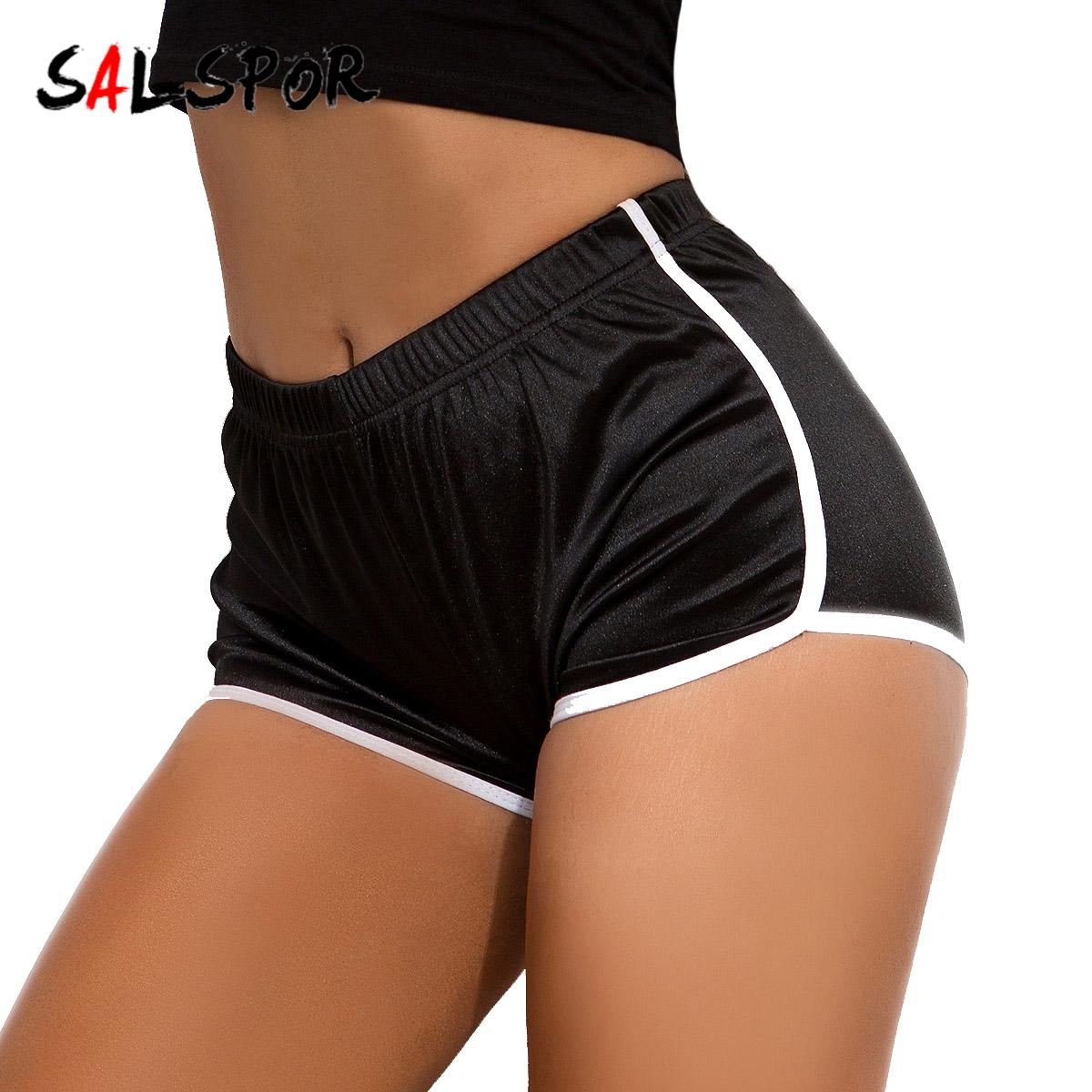 

Женские однотонные сексуальные шорты со средней талией для ночного клуба, спортивные шорты для фитнеса и йоги