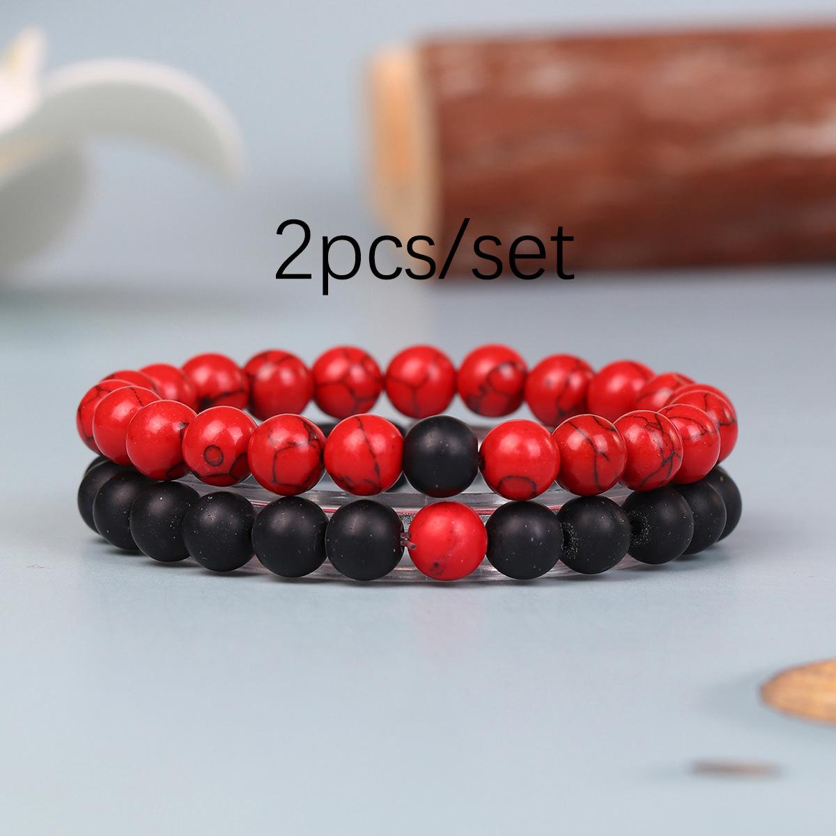 JYL TS Bracelet Bohemian  Handmade Style Offers Unique Energy And Luck Red