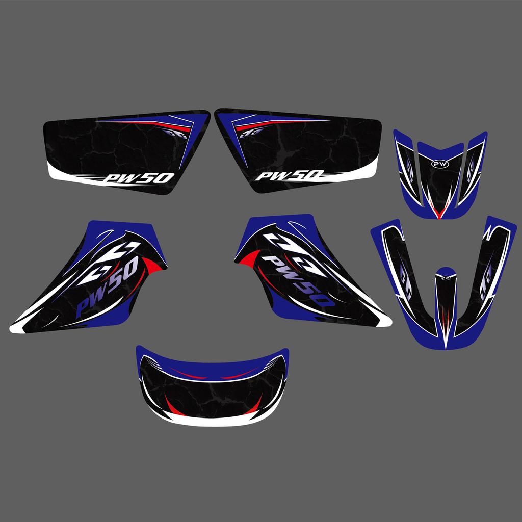 NICECNC Motorcycle Graphics Background Decals Stickers For YAMAHA PW50 PW 50 PIT ALL YEARS Dirt Bike Customize Decoration