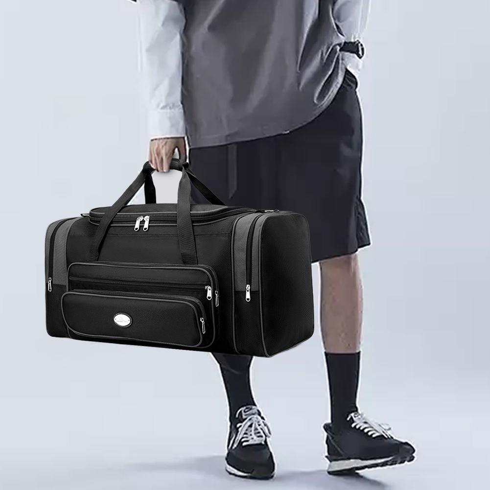 Travel Duffle Bag for Men Women Waterproof Gym Bag with Shoe Compartment Adjustable Strap Tote Bag for Sports Bussiness Trip