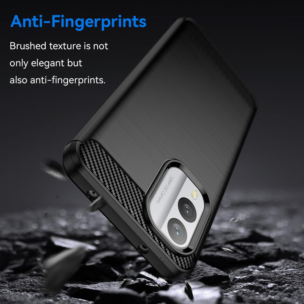Carbon Fiber Texture TPU Case for Nokia X30 X100 XR20 X10 X20 Shockproof Protective Cover Funda Coque