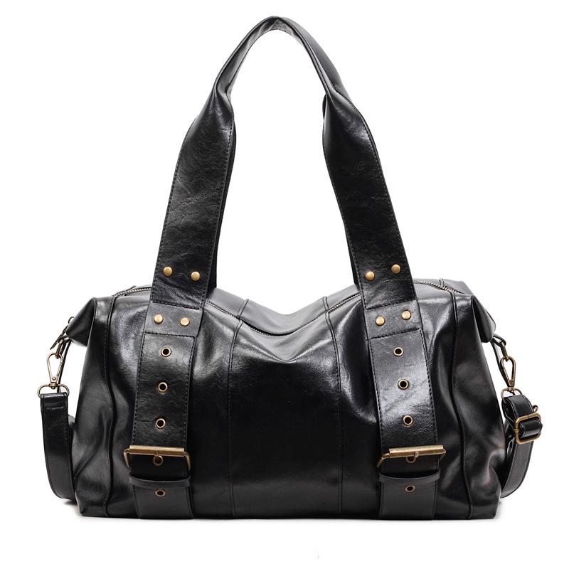 

Women s Large Capacity PU Leather Crossbody Shoulder Bag - Versatile and Casual for Outdoor and Commuter Use 39 x 16 x 22 cm чорний