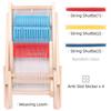 1 kit de telar de tejer multi-artesanía de madera, herramienta de máquina de tejer lana DIY manual, proyecto creativo de hilo de lana para tejer a mano
