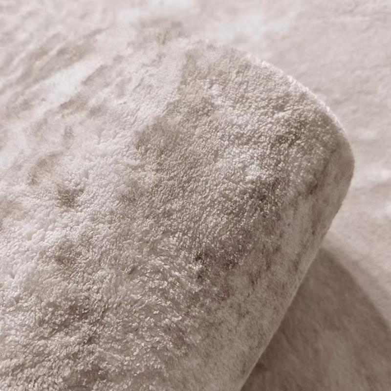 Modern Style Bedroom Decor Round Carpet Minimalist Carpets for Living Room Thicken Plush Bedside Floor Mat Fluffy Soft Study Rug