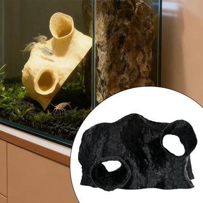 Fish Tank Cave Shelter Versatile Decorative Cichlid Reptiles Creative Betta Shop Accessories Hiding House Fish Tank Hiding Decor